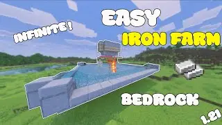 Easy Iron farm in Minecraft Bedrock 1.21(PE,Xbox,PS4/5,Pc,Nintendo)
