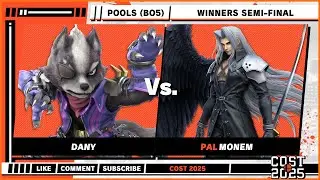COST 2025 - Dany (Wolf) VS PAL | Monem (Sephiroth) - Super Smash Bros. Ultimate - SSBU