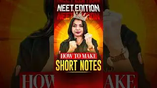 How to Make Short Notes for Exams 🔥 | Study Hack #Shorts