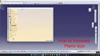 Catia V5| How to change plane or axis size| For Beginners