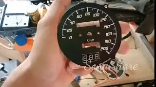Cara Mudah Pemasangan Voltmeter Mini Digital 3 Kabel di Speedometer Honda Tiger