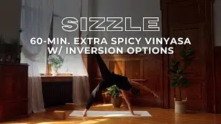 60-Min. Power Yoga | Creative Vinyasa Practice w/ Handstand, Forearm Stand + Wheel
