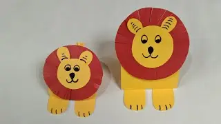 DIY Easy Paper 🦁Lion | Paper Lion for kids| Easy craft for kids| DIY children paper craft | DIY Lion
