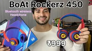 Boat Rockerz 450 Unboxing & Review | Best Wireless Bluetooth Headphones under ₹1000