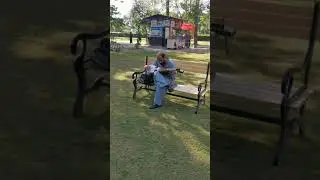 Pathan playing Rabab at Lake View Park