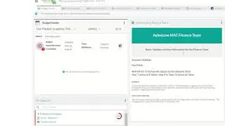 Access Workspace for Education - Budget Holders
