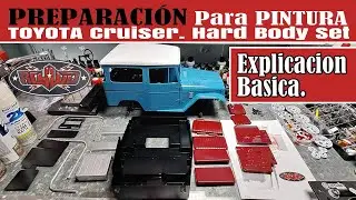 TOYOTA CRUISER Hard Body. PREPARACIÓN PARA PINTURA - EXPLICACION BASICA.