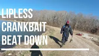 Winter Bank Fishing For Bass: Super Windy Conditions