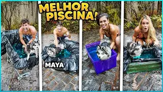 QUEM FAZ A MELHOR PISCINA PARA UMA CACHORRINHA!! ( PISCINA DE CACHORRO ) [ REZENDE EVIL ]