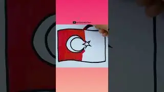 t&uuml;rk bayrağı &ccedil;izimi