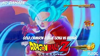 Super Saiyan Blue Goku vs Beerus (No Damage) Dragon Ball Z Kakarot DLC 3