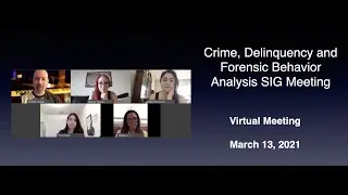 Meeting  of the Crime, Delinquency, and Forensic Behavior Analysis SIG - ABAI.  3-13-2021