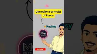 Force का Dimensional Formula | Physics Shorts | Class 11/12 #shorts #ytshorts
