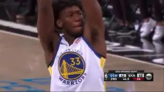 NBA James Wiseman Full NBA Debut & 19 Pts vs Nets DEC22