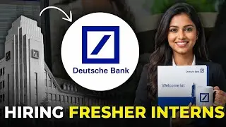 Deutsche Bank Internship Hiring 2026 | HR Apprentice Role | Freshers Apply Now