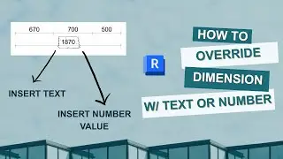How to Override Dimension in Revit with Text or Number