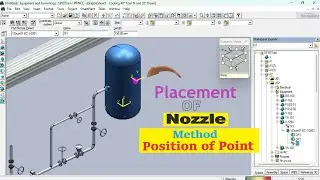 SP3D Training | Lecture 10 | Place Nozzle By Position of Point Method #sp3d #pipingdesign #design