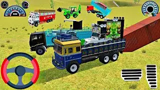 🔥Indian Truck Loading & Extreme Ramp Challenge | JCB Gameplay #truck #truckgameplay #vehicleloading