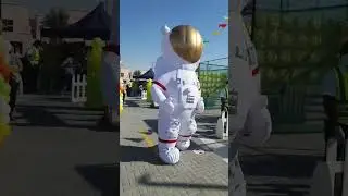 Inflatable Cosmonaut mascot #entertainment #mascot #cosmos #party #funny #fursuit