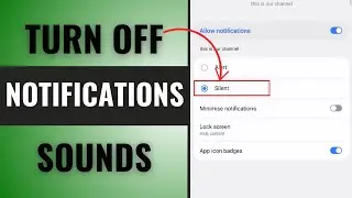 How to Turn Off Notifications Sound