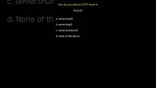 How do you close an HTTP server in Node js