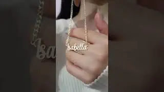 18K Gold Plated Personalized Name Necklace in Sterling Silver