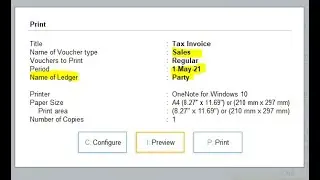Advanced or Amazing TDL Partywise MultiVoucher Printing in TallyPrime Multi Voucher Printing Option