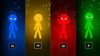 Турнирный режим Stickman Party 🔥 | Случайные мини-игры | 1–4 игрока | Часть 22