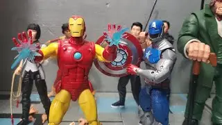 New Hasbro Marvel Legends AI Iron Man and Silver Worrior figure review