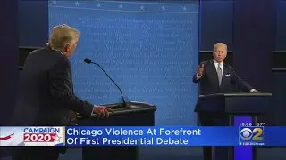 President Trump Brings Up Shootings In Chicago During First Debate