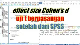 Ukuran Efek Uji T Berpasangan: Bongkar Rahasia Effect Size di SPSS