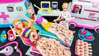 9 Minutes Satisfying with Unboxing Princesses Furniture Playset, Barbie Doll Wedding Dress Toys ASMR