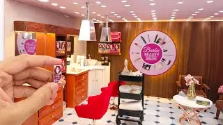 How to make Barbie Beauty Salon Miniature Diorama DIY