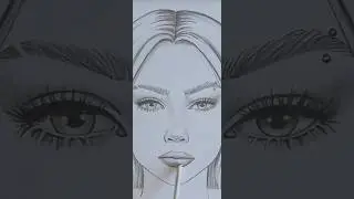 how to draw a face ✏️#art#artist#drawing#cartoon#love#trending#shorts#viralvideo#song#music#sketch