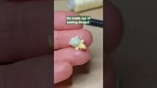 cutest microcrochet turtle! So small 🤯🐢 #microcrochet #turtle #crochet