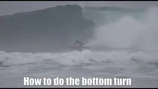 Start Waveski Surfing: How to do the bottom turn