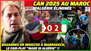 🛑 CAN 2025 AU MAROC : l'Alg&eacute;rie &Eacute;limin&eacute;e .. Bagarres et Incivilit&eacute;s au Stade !! #maroc #algerie #can