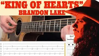 King of Hearts Guitar Tutorial | Brandon Lake | BEGINNER FRIENDLY! TABS + Chord Diagrams!