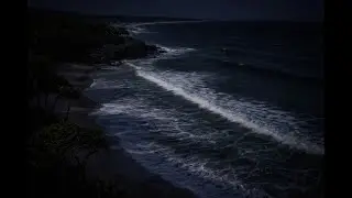 Night Ocean Waves for Deep Sleep 🌙 Calm Dark Sea Ambience