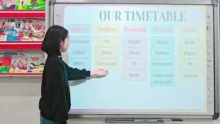TR&Acirc;M ANH - Grade 4 - Kids 9 - Talking about My Timetable