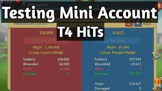 Mini Trap Account Testing T4 Attack  How Much Troops Need To Cap T4