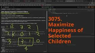 Leetcode Daily Challenge 3075. Maximize Happiness of Selected Children #python #dsa