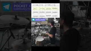Miguel Lamas - Sound check with a bit of Latin flavor - Drum Transcription #drumnotation #drumpdf
