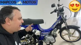 Nova Mobilete Super 50 Azul