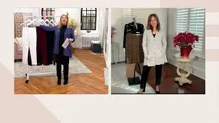 Susan Graver Ponte Knit Pull-On Pants with Seam Detail on QVC