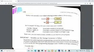 CLASS : 11 || VARIABLES AND ASSIGNMENTS || CHAPTER 6