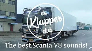 The Best Scania V8 Open Pipe Sounds! | Klapper Compilatie #4