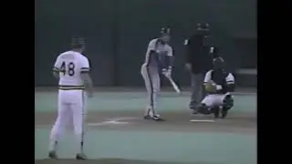 NYM@PIT: Howard Johnson&rsquo;s ground rule double in the sixth inning (1986)