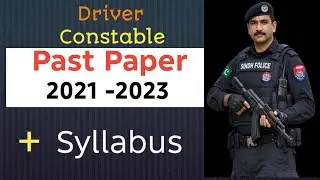 Driver Constable Sindh Police Syllabus & Past Paper Solve (Complete Guide)