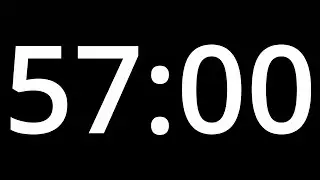 57 MINUTE TIMER with alarm - COUNTDOWN Clock Alarm